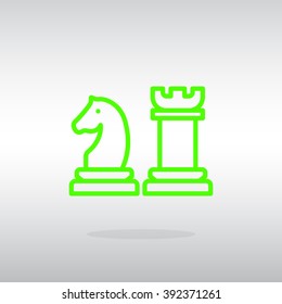 Chess icon vector