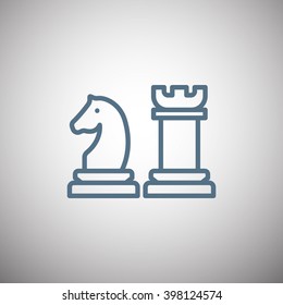 Chess icon vector