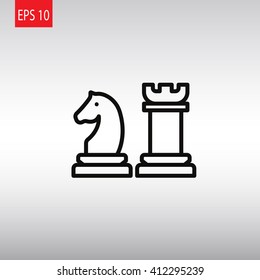 Chess icon vector