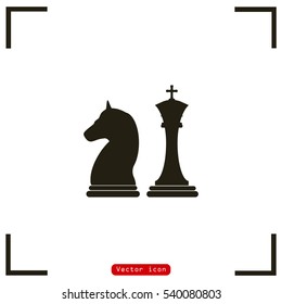 Chess icon vector