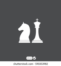 Chess icon vector