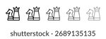 Chess icon Vector Art Illustration