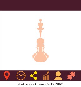 Chess  icon. Vector design. 