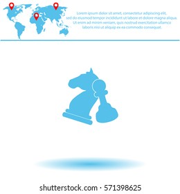 Chess  icon. Vector design. 