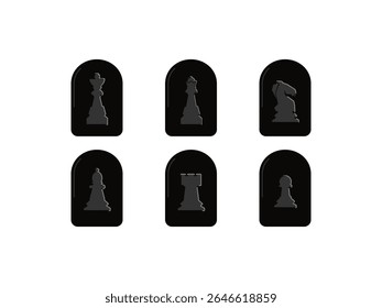 chess icon vector design on white background
