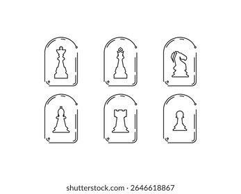 chess icon vector design on white background