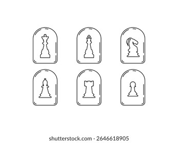 chess icon vector design on white background