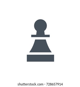chess icon vector. chess glyph style design