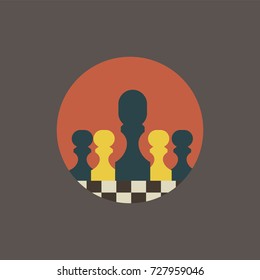 Chess icon vector illustration