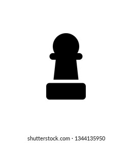 Chess Icon Vector Illustration in Glyph Style for Any Purpose