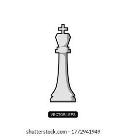 Icono de ajedrez plantilla de logotipo de ilustración vectorial para muchos fines.