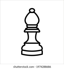 Chess icon Vector Illustration on the white background. color editable eps 10