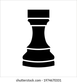 Chess icon Vector Illustration on the white background. color editable eps 10