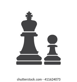 Chess icon Vector Illustration on the white background.