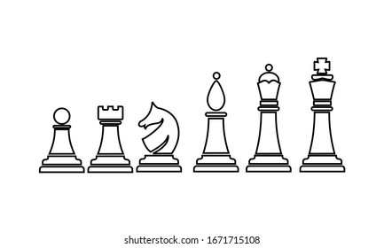 chess icon vector illustration sign symbol