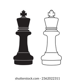 Chess icon vector illustration symbol design