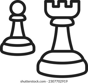 Chess icon vector image. Suitable for mobile application web application and print media.