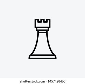 Chess icon vector logo template illustration 