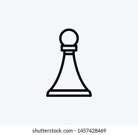 Chess icon vector logo template illustration 