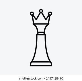 Chess icon vector logo template illustration 