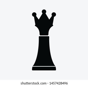 Chess icon vector logo template illustration 