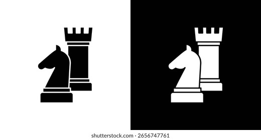 Ícone de xadrez Gráficos escalonáveis por vetor