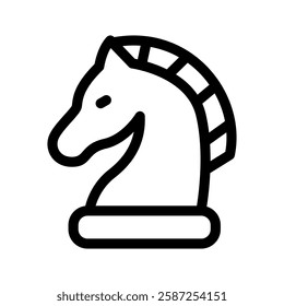 Chess Icon Vector Symbol Design Illustration