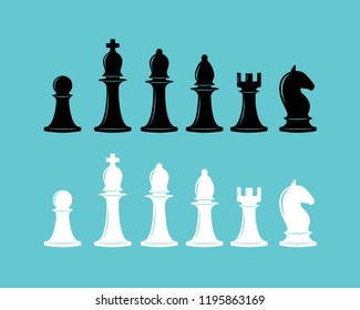 Chess icons collection.