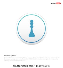 Chess icons Hexa White Background icon template - Free vector icon