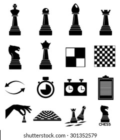 Chess icons set