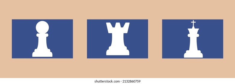 Chess icons  symbol vector elements for infographic web