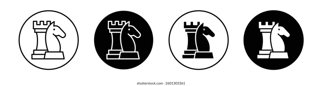 Chess icons vectors graphics collection