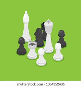 chess isometric. game isometric series