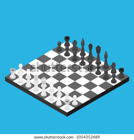 chess isometric. game isometric series