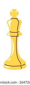 Chess king cartoon design element