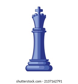 chess king design over white