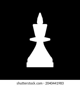 Chess king drawing, vector illustration