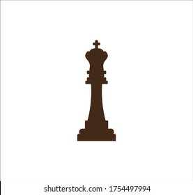 chess king figure. illustration for web and mobile design.