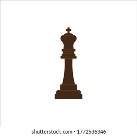chess king figure. illustration for web and mobile design.