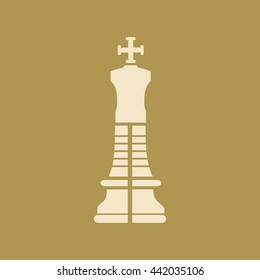 Chess King Icon. 