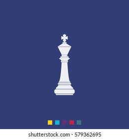 Chess king icon.