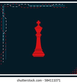 Chess king icon.