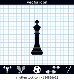 Chess king icon.