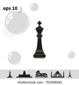 Chess king icon.