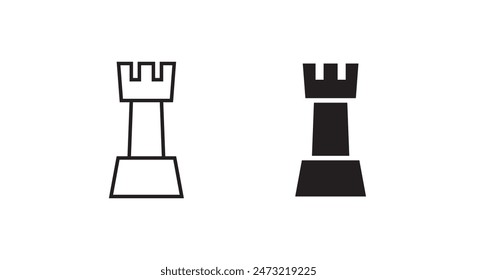 Chess King icon button, vector, sign, symbol, logo, illustration, editable stroke, flat design style isolated on white