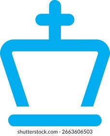 Schachkönig Icon Design eps 10
