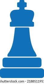 Chess king icon, chess game icon vector