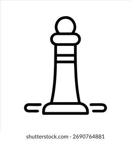 Chess King Icon Minimal Design