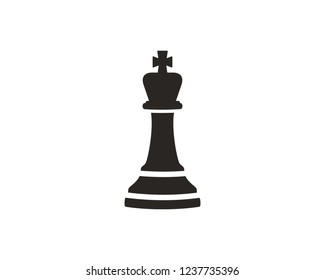 Black King Pawn Chess Icon Illustration Stock Vector (Royalty Free ...