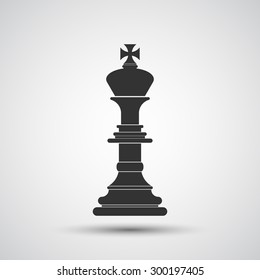 Chess king icon - Vector